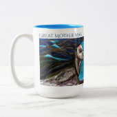 GREAT MOTHER MARCH Mermaid Mug Zweifarbige Tasse (Links)