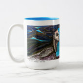GREAT MOTHER MARCH Mermaid Mug Zweifarbige Tasse (Links)