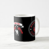 Great Muay Thai Fighting Design Mma Training Kickb Kaffeetasse (VorderseiteRechts)