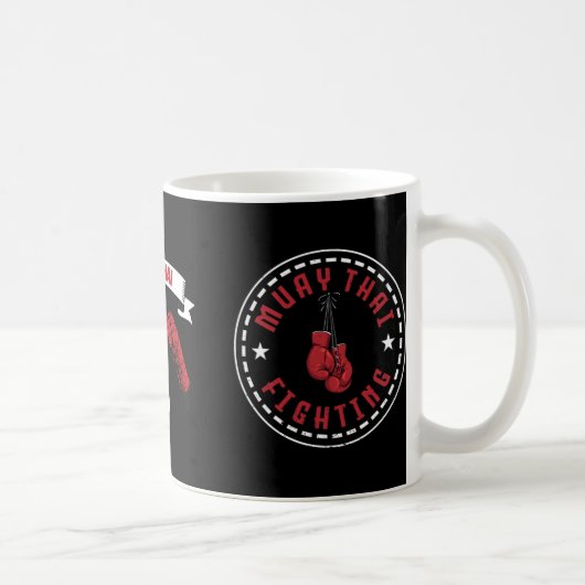 Great Muay Thai Fighting Design Mma Training Kickb Kaffeetasse (Rechts)