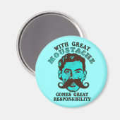 Great Mustache Magnet (Vorderseite/Rückseite)