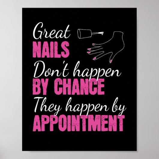 Great Nails Fingernail Manicure Poster (Vorne)