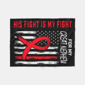 Great Nephew Heart Disease Awareness Month Product Fleecedecke (Vorderseite (Horizontal))