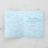 Great Niece 9th Blue Fairy Birthday Karte (Innenseite)