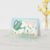 Great Niece Birthday Watering kann das Herz sprink Karte (Gelbe Blume)