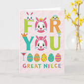 Great Niece Celebration Card Karte (Gelbe Blume)