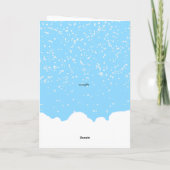 Great Niece Happy Christmas Dinosaur Lila Karte (Rückseite)