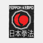 Great Nippon Kempo Design Japan Shorinji Karate Fleecedecke (Vorderseite)