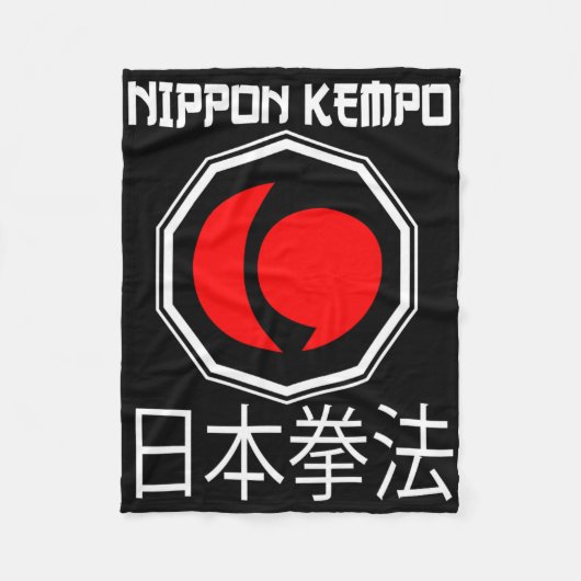 Great Nippon Kempo Design Japan Shorinji Karate Fleecedecke (Vorderseite)
