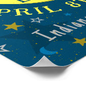 Great North American Solar Eclipse Apr 2024 Party Poster (Ecke)