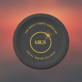 Great North American Total Solar Eclipse 04.08.24 Pappteller