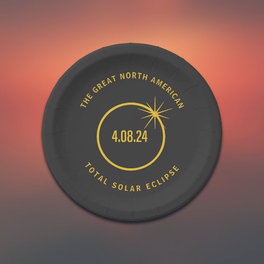 Great North American Total Solar Eclipse 04.08.24 Pappteller