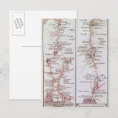 Great North Road out of London, 1. Juli 1790 Postkarte (Vorne/Hinten)