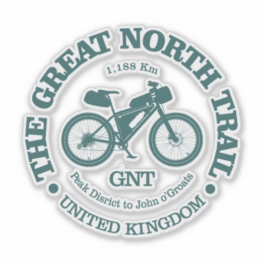 Great North Trail (Radfahren) Aufkleber (Vorderseite)
