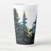 Great North Woods Boreal Forest Canada Pine Trees Milchtasse (Vorderseite)