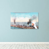 Great Northern Dock View, SS Dakota und Leinwanddruck (Insitu (Holzboden))