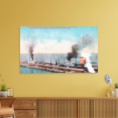Great Northern Dock View, SS Dakota und Leinwanddruck (Insitu (Wohnzimmer))
