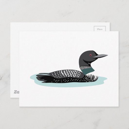 Great Northern Loon Postkarte (Vorne/Hinten)