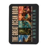 Great Ocean Road Australia Landmarks Illustration Magnet (Vertikal)