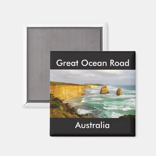 Great Ocean Road Australia Magnet (Vorderseite/Rückseite)