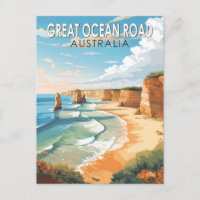 Great Ocean Road Australia Reisen Kunst Vintag
