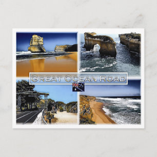 Great Ocean Road - Australien - Mosaik - Postkarte