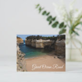 Great Ocean Road Loch Ard Gorge Beach Australien Postkarte (Stehend Vorderseite)