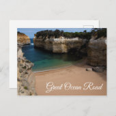 Great Ocean Road Loch Ard Gorge Beach Australien Postkarte (Vorne/Hinten)