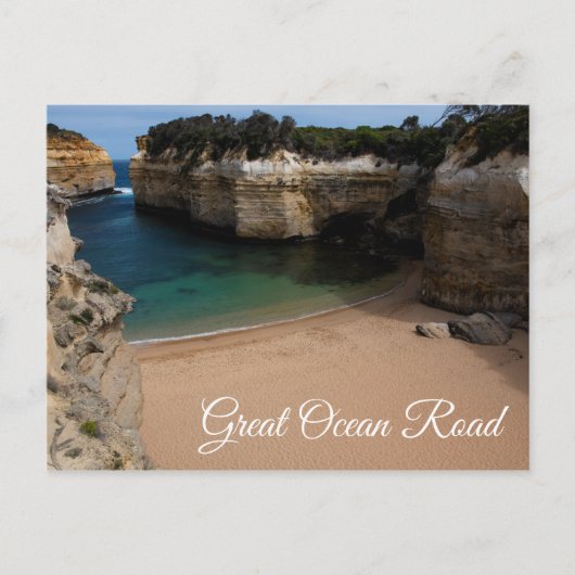 Great Ocean Road Loch Ard Gorge Beach Australien Postkarte (Vorderseite)