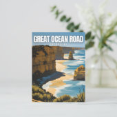 Great Ocean Road Postkarte (Stehend Vorderseite)