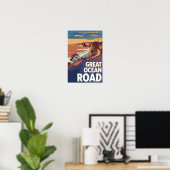 Great Ocean Road Travel Art Vintag Poster (Heimbüro)