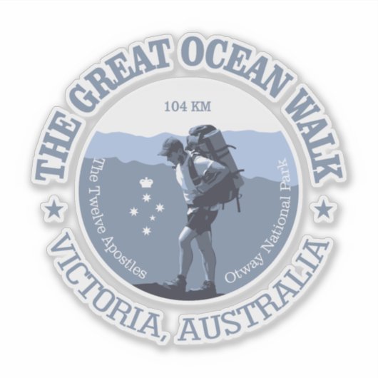 Great Ocean Walk (BG) Aufkleber (Vorderseite)