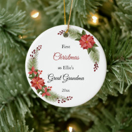 Great Oma Baby Foto Erste Weihnachtsfeier Keramik Ornament