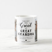 Great Oma Family Foto Zwei-Tone-Kaffee-Tasse Kaffeetasse (Mittel)
