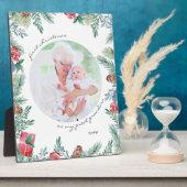 Great Oma First Christmas Baby Foto Plaque Fotoplatte (Seite)
