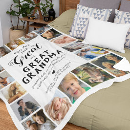 Great Oma Foto Fleece Blanket