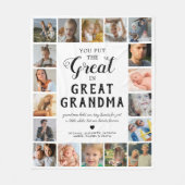 Great Oma Foto Fleece Blanket (Vorderseite)