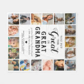 Great Oma Foto Fleece Blanket (Vorderseite (Horizontal))