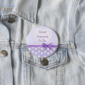 Great Oma to be Baby Showbutton: Lila Bow Button (Beispiel)