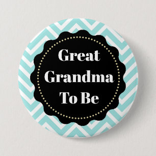 Great Oma to be Zickzack Baby Showknopf Button
