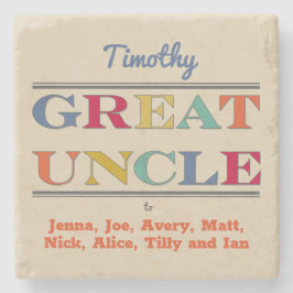 Great Onkel aus Nieces & Nephews Steinuntersetzer