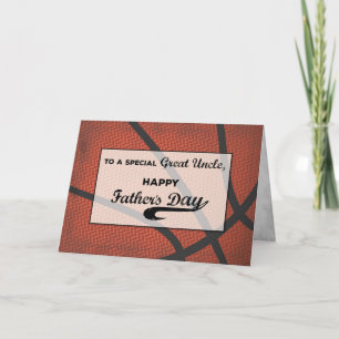 Great Onkel Vathers Day Basketball Card Karte