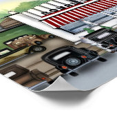 "Great Opa's Dairy & Ice Cream Shop" Poster (Ecke)