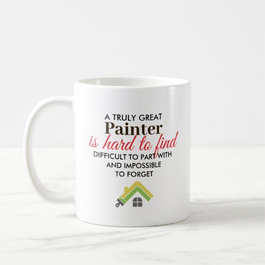 Great Painter Personalized Name Gift Kaffeetasse (Links)