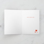 Great Pair Playing Cards Valentine Grußkarte Karte (Innenseite)