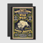 Great Pawnee Bill 1903 - Vintag Wild West Magnetkarte (Vorne/Hinten)