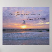 Great Peace Pastel Pastel sunset Poster (Vorne)