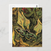 Great Peacock Moth by Vincent van Gogh Postkarte (Vorne/Hinten)