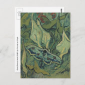 Great Peacock Moth by Vincent van Gogh Postkarte (Vorne/Hinten)