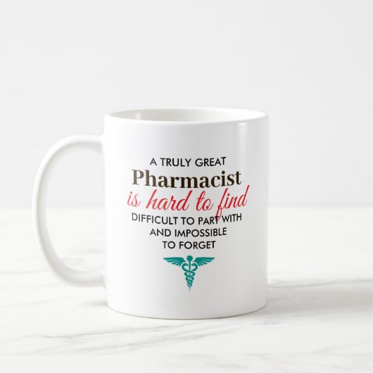 Great Pharmacist Personalized Name Gift Kaffeetasse (Links)